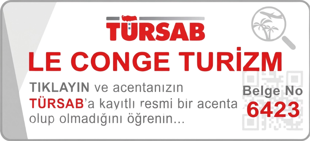 TÜRSAB Belge No: 6423 Le Conge Turizm